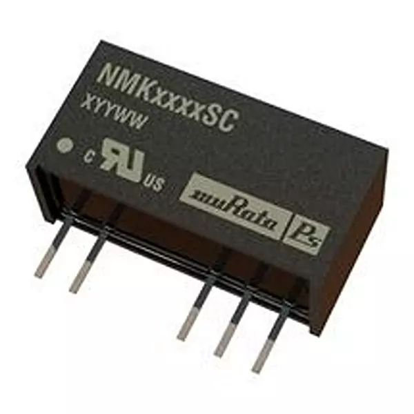 MURATA POWER SOLUTIONS Converter, Dc/Dc, Sil, 2 W, +/-5V, NMK0505SC