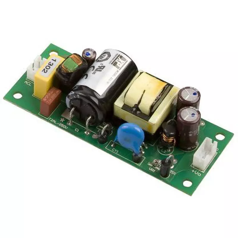 XP POWER AC / DC Converter 15 W Rated Power 0.3 rms Input Current 47 to 63 Input Frequency, ECL15UT03-T