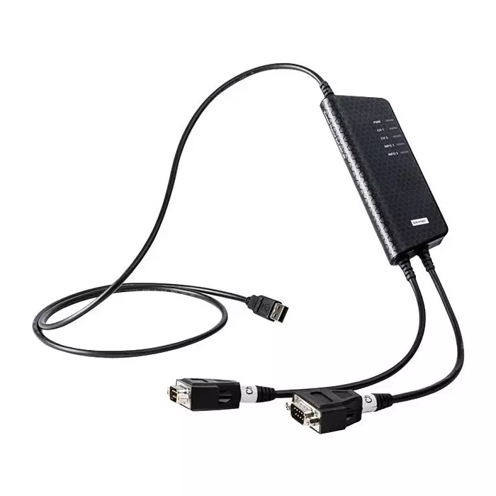 KVASER Interface, Usb-2 X Rs-232 Serial, 00965-3