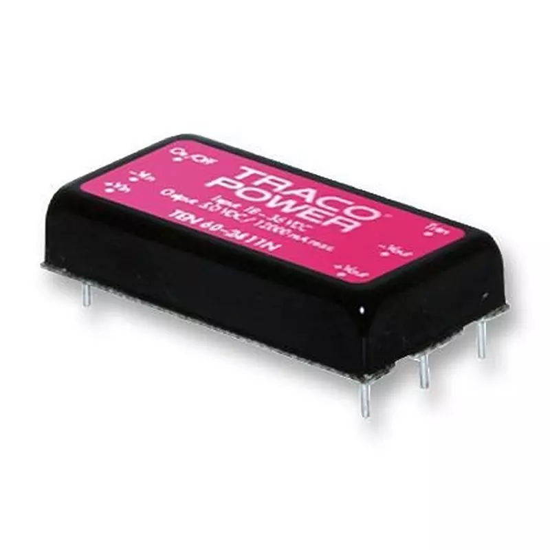 TRACO POWER Dc-Dc Converter, 12 V, 5A, TEN 60-2412N