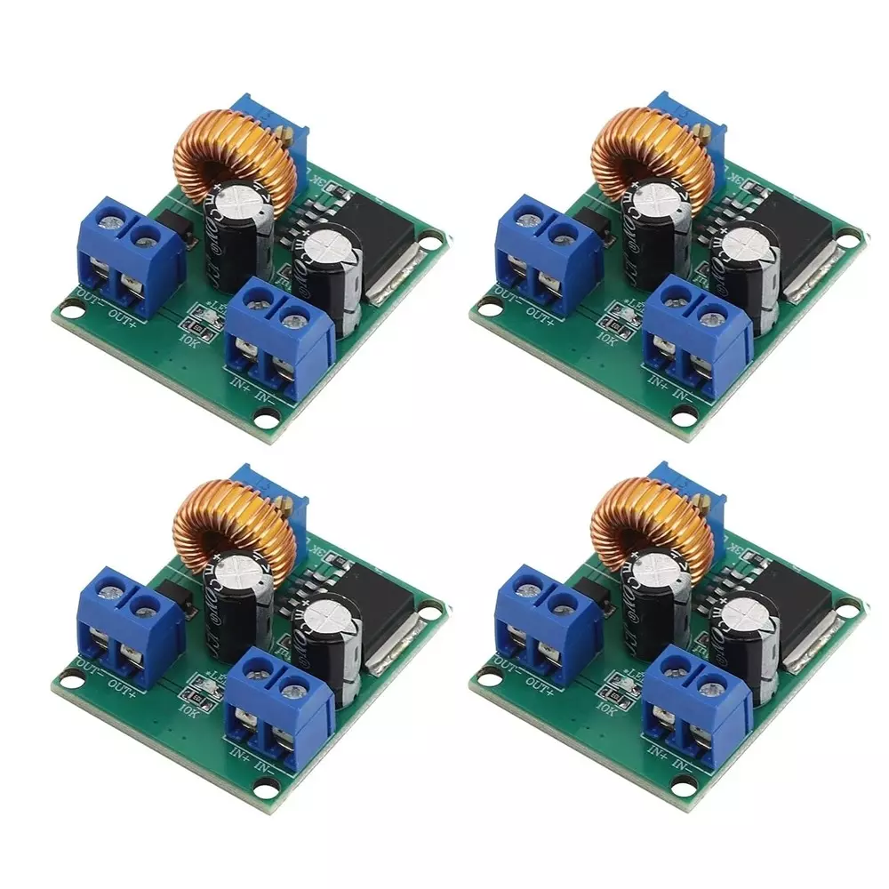 Invento DC-DC Step-up Boost Buck Converter 3-35 V Input & 4-40 V Adjustable Output Voltage, LM2587 (Pack of 4 Pcs)