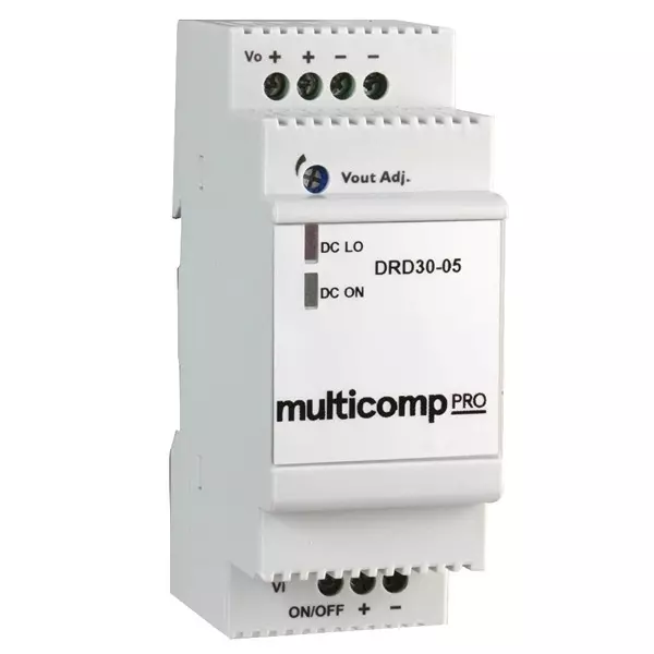 MULTICOMP PRO Dc-Dc Converter 1.5 kV Isolation Voltage ITE Power Supply Applications 22.5 W Output Max, MP-DRD30-05