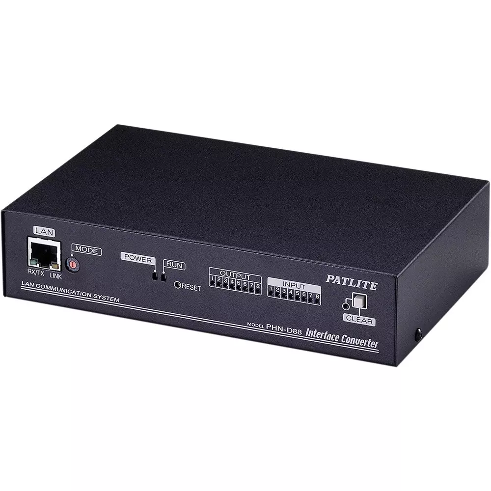 PATLITE Interface Converter AC100±10% (using included AC adapter) Number of digital contacts/output 8 points, PHN-D88