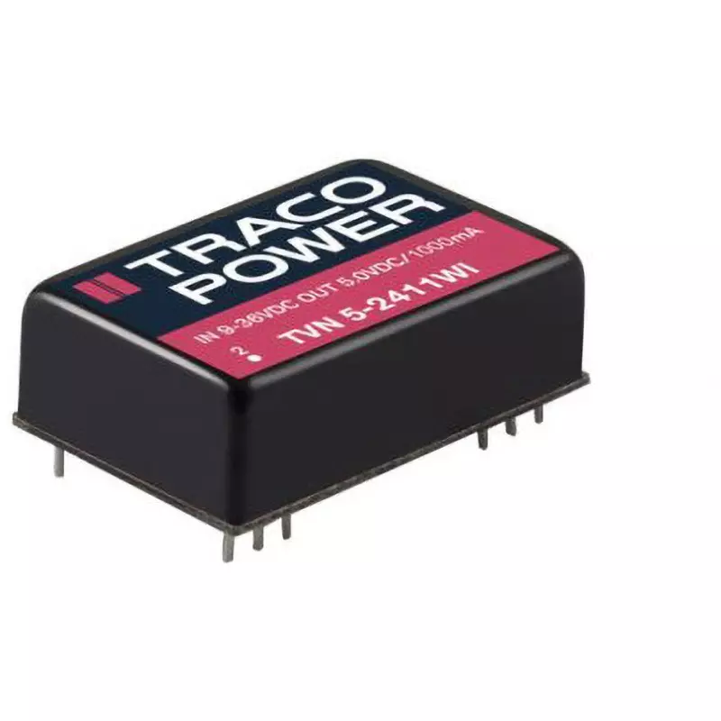TRACO POWER 2 Output ±15 DC V Output Voltage Through Hole Mount, TVN 5-0923WI