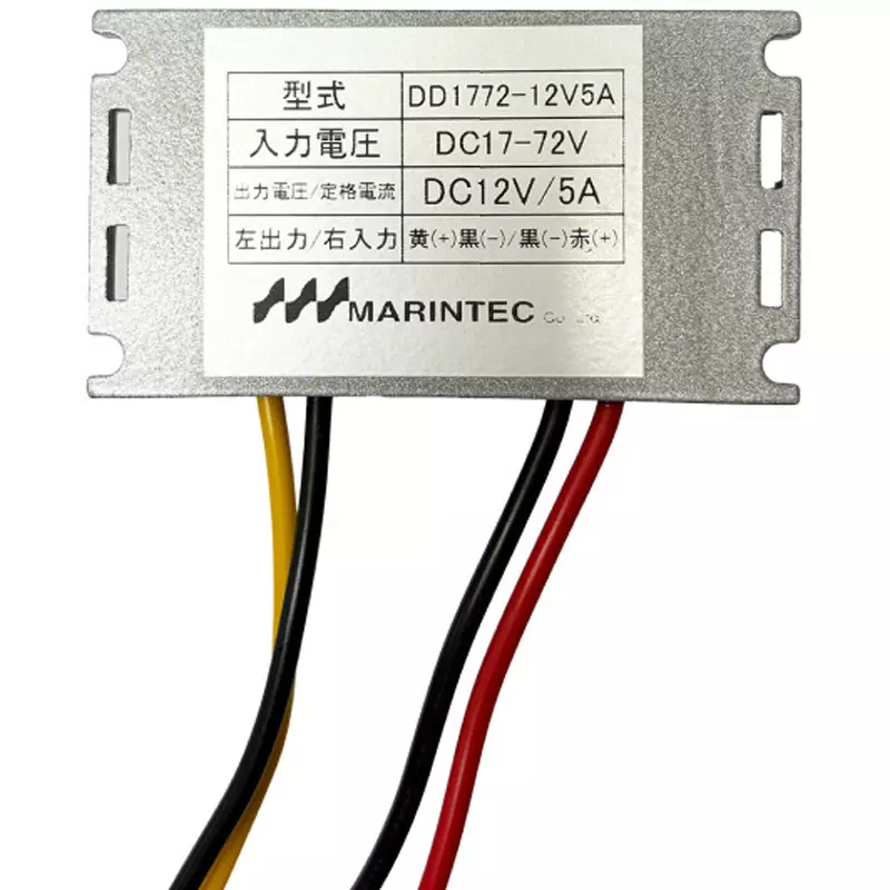 MARINTEC DC-DC Converter DC 17-72 V Input Voltage, DD1772-12V5A