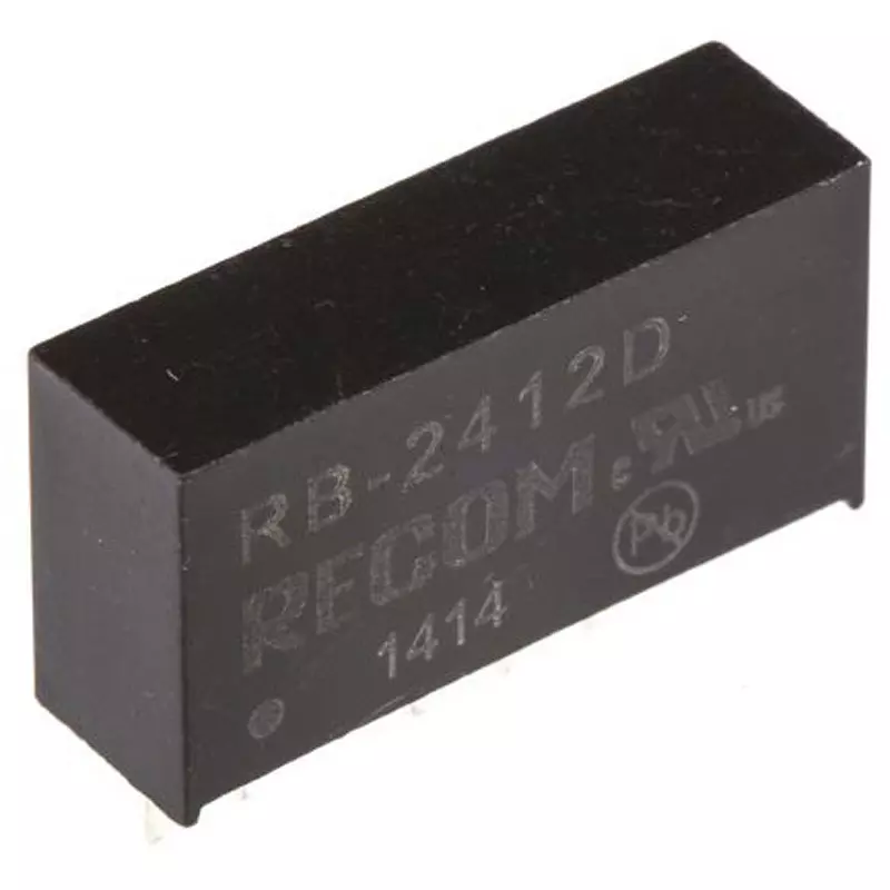 RECOM DC-DC Converter 1 W Power ±42 mA Output Current, RB-2412D (Pack of 25)