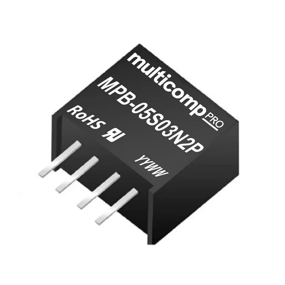 MULTICOMP PRO Isolated Through Hole DC/DC Converter 1 Output 84 mA 12 V, MPB-05S12N2P