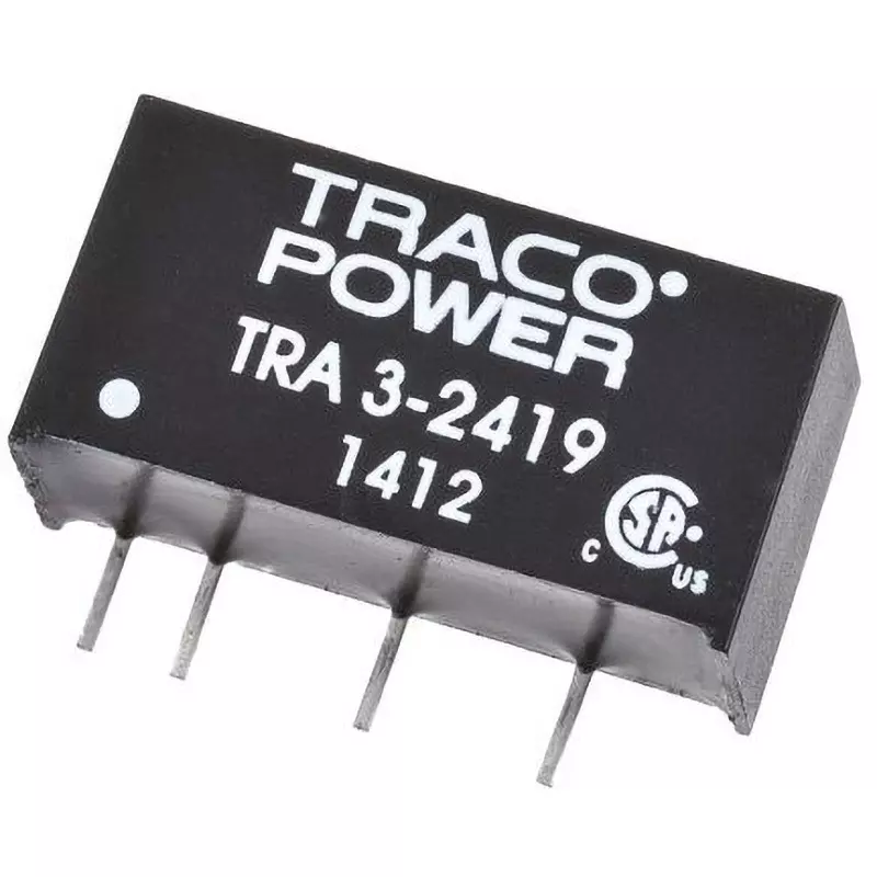 TRACO POWER 1 Output 9 DC V Output Voltage Through Hole Mount, TRA 3-2419