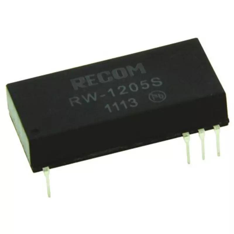RECOM DC-DC Converter 3 W Rated Power 600 mA Output Current, RW-1205S (Pack of 15)