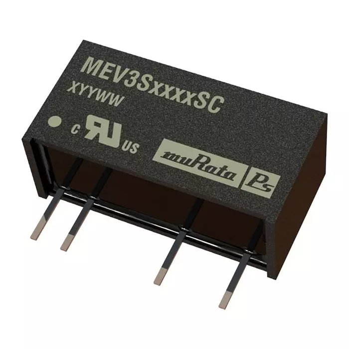 MURATA POWER SOLUTIONS Converter, Dc/Dc, 3W, 5 To 5V, 3Kv, MEV3S0505SC