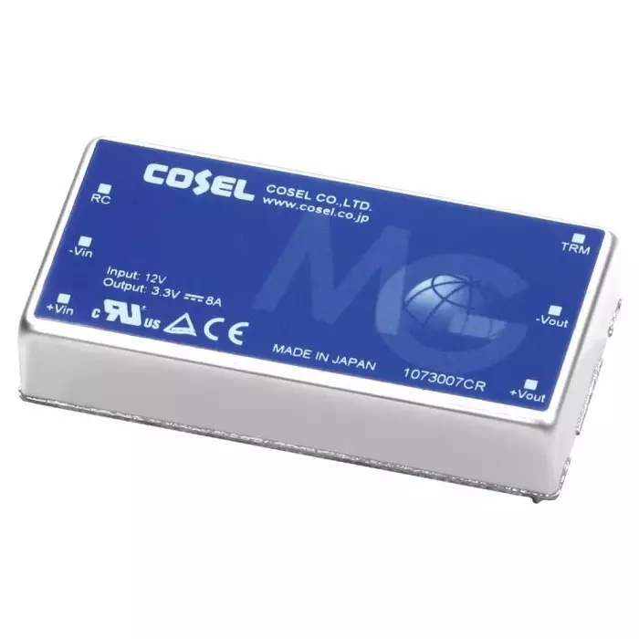 Cosel MG DC-DC Converter, 12 V DC/ 2.5A Output, 9 - 18 V DC Input, 30W, Through Hole, +85°C Max Temp, -40°C Min, MGS301212