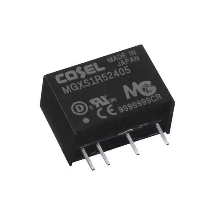 Cosel DC-DC Converter MGXS1R5 5V DC/ 300 mA Output 6-60 V DC Input 1.5W Through Hole +85°C max Temp -40°C, MGXS1R52405 (Pack of 10)