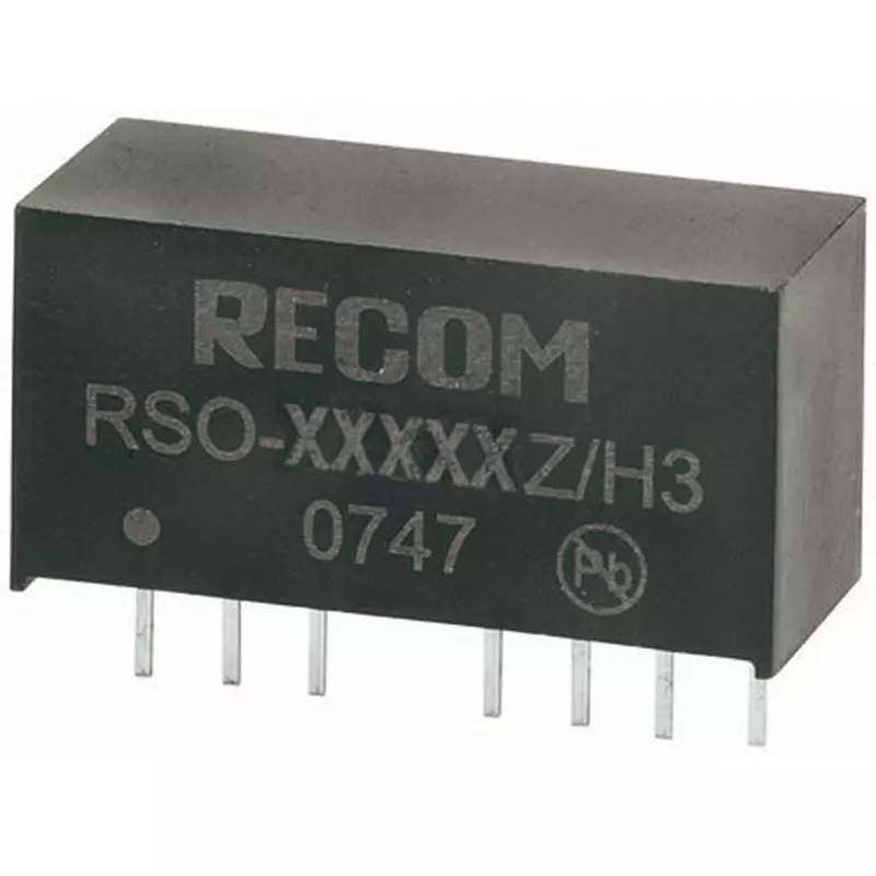 RECOM DC-DC Converter 1 W Power 67 mA Output Current, RSO-1215SZ (Pack of 22)
