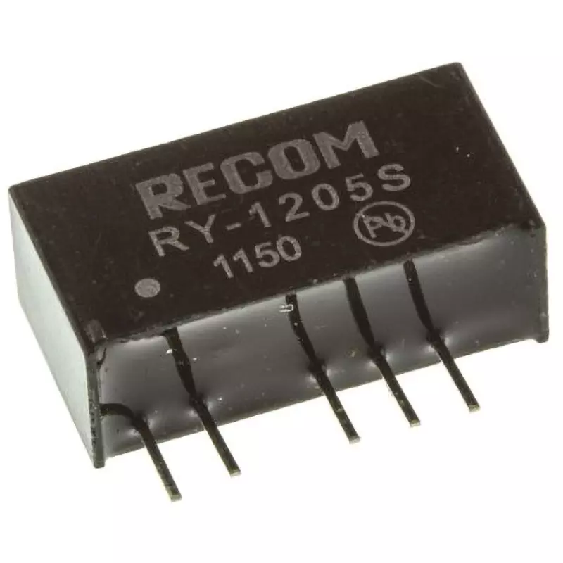 RECOM DC-DC Converter 1 W Rated Power 200 mA Output Current, RY-1205S (Pack of 25)