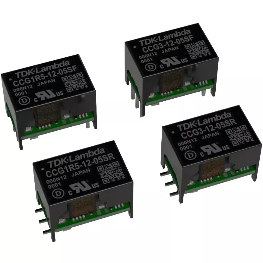 TDK-LAMBDA DC-DC Converter DC :12/24 V Rated Input Voltage, CCG1R5-24-12DF