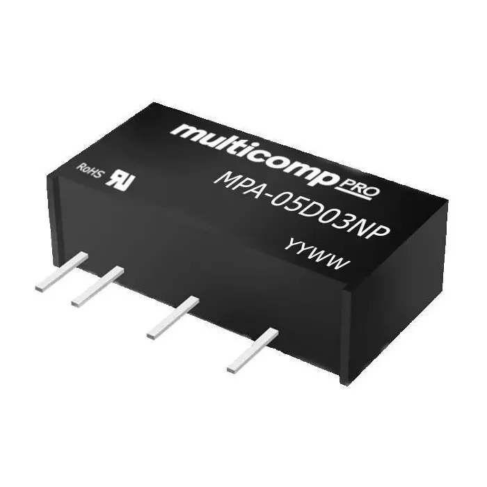 MULTICOMP PRO Isolated Through Hole DC/DC Converter 2 Output 100 mA 5 V, MPA-05D05NP