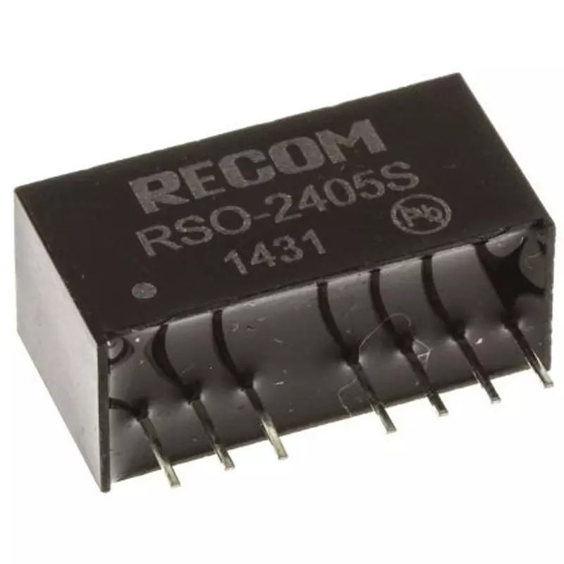 RECOM DC-DC Converter 1 W Rated Power 200 mA Output Current, RSO-2405S (Pack of 22)