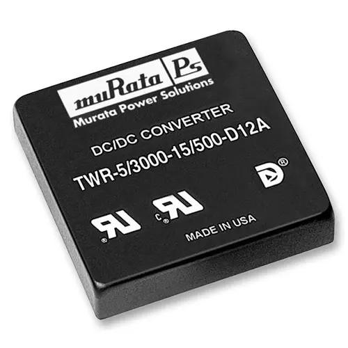 MURATA POWER SOLUTIONS Converter, Dc/Dc, 3 O/P +5, +/-15V, TWR-5/3000-15/500-D12A-C