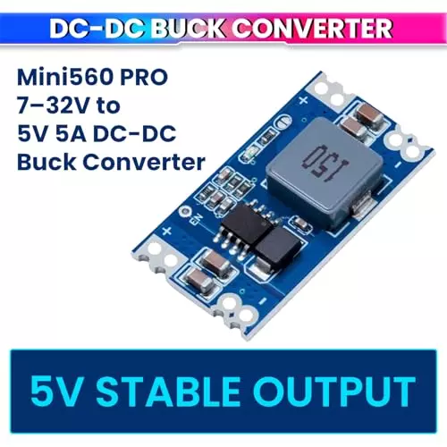 amicisolar-mini560-pro-dc-to-dc-buck-converter-module-7-32-v-input-to-5-v-upto-5-a-output-95-efficient-voltage-regulator-for-arduino-car-solar-projects