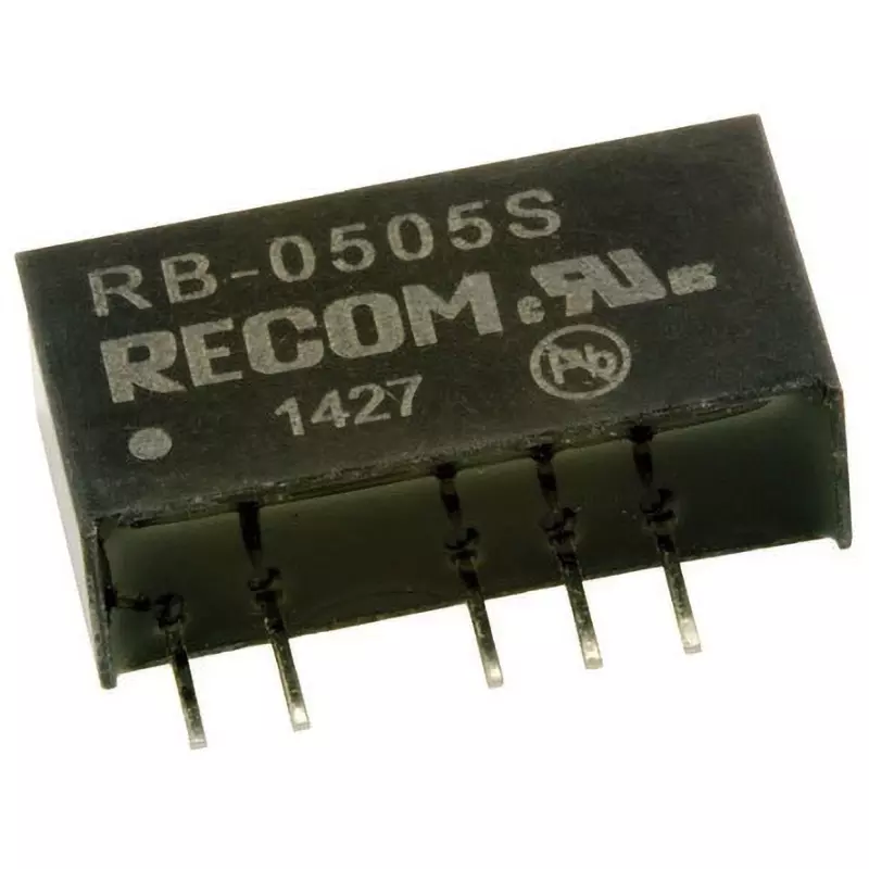RECOM DC-DC Converter 1 W Rated Power 200 mA Output Current, RB-0505S (Pack of 25)