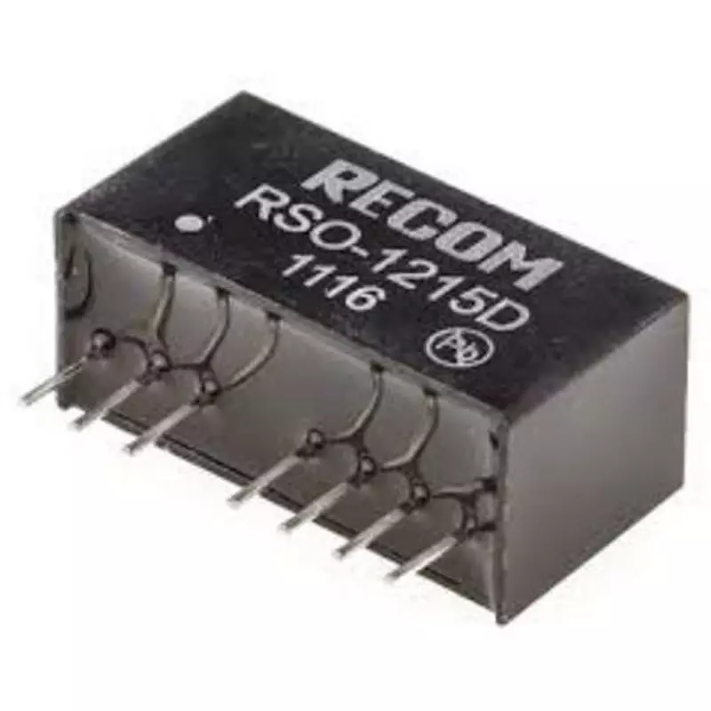 RECOM DC-DC Converter 1 W Rated Power ±34 mA Output Current, RSO-1215D (Pack of 22)