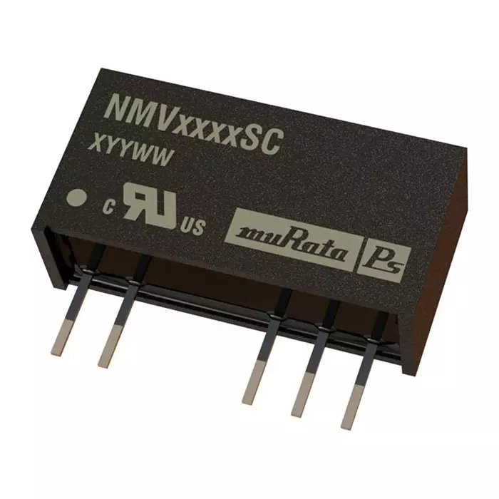 MURATA POWER SOLUTIONS Converter, Dc/Dc, Sil, 1W, +/-5V, NMV0505SC