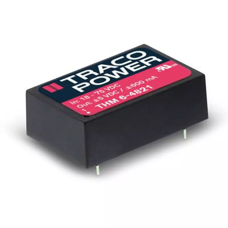 TRACO POWER 1 Output 5 DC V Output Voltage PCB Mount, THM 6-2411