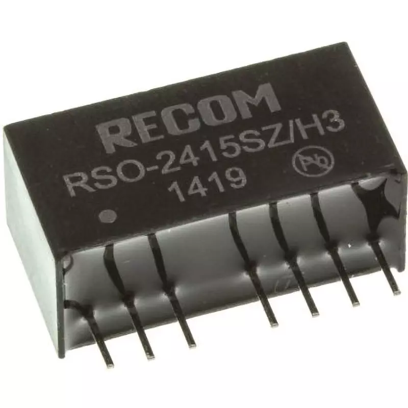 RECOM DC-DC Converter 1 W Rated Power 67 mA Output Current, RSO-2415SZ/H3 (Pack of 22)