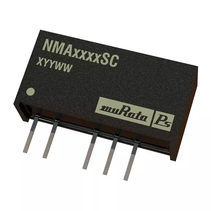 MURATA POWER SOLUTIONS Converter, DC-DC, +/-12V, 1W, NMA0512SC