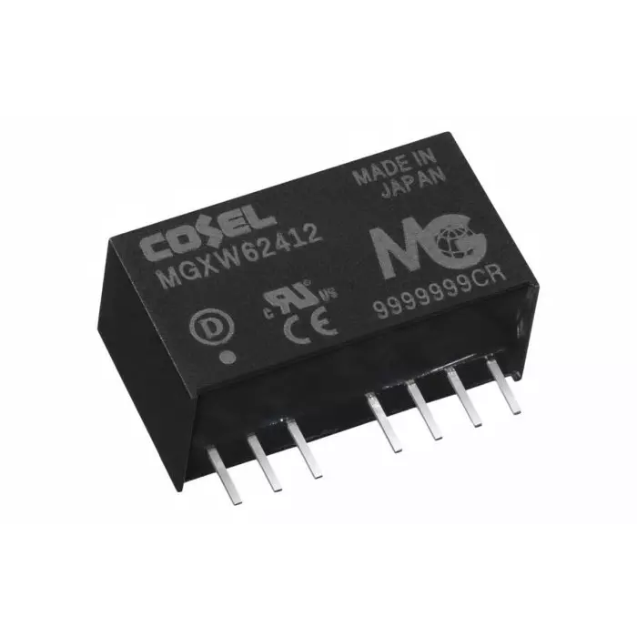 Cosel DC-DC Converter MGXW6 Â±15V DC/ 200 mA Output 6-60 V DC Input 6W Through Hole +85°C max Temp -40°C, MGXW62415