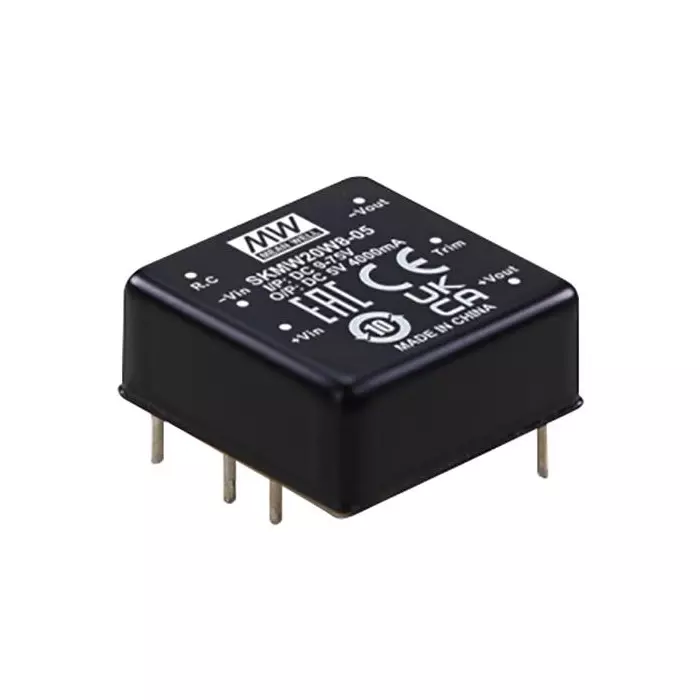 Mean Well DC-DC Converter 9 to 75 V DC, SKMW20W8-12