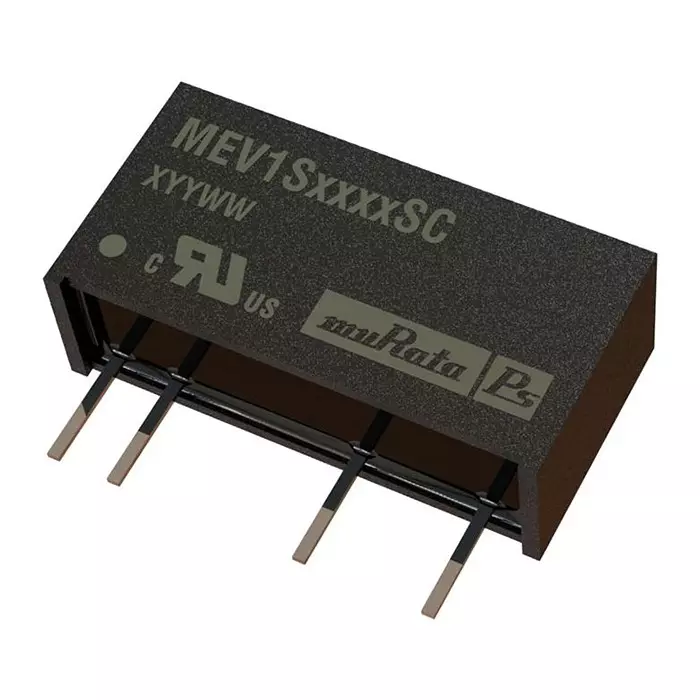 MURATA POWER SOLUTIONS Dc/Dc, 1W 24V To +/-12V Sip, 3Kvdc Iso, MEV1D2412SC