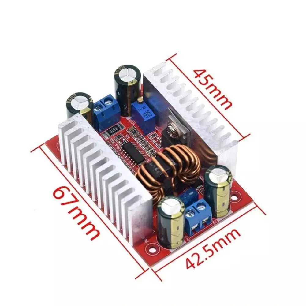 amiciSmart Step-Up Boost Converter 400 W 15 A 8.5-50 V to 10-60 V Adjustable, DC-DC-15A-N