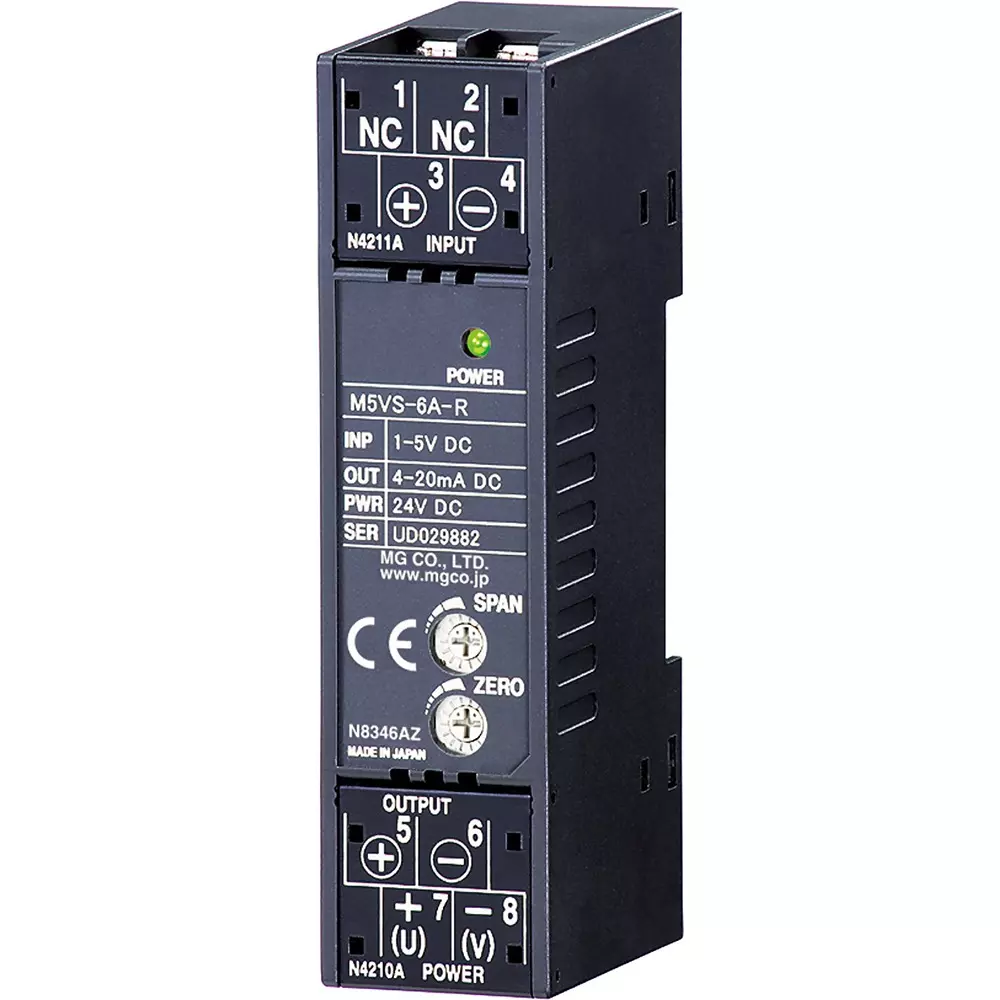 MG DC Input Converter 24 V DC Terminal Block 4-20 mA DC Input Signal, M5VS-AA-R/F