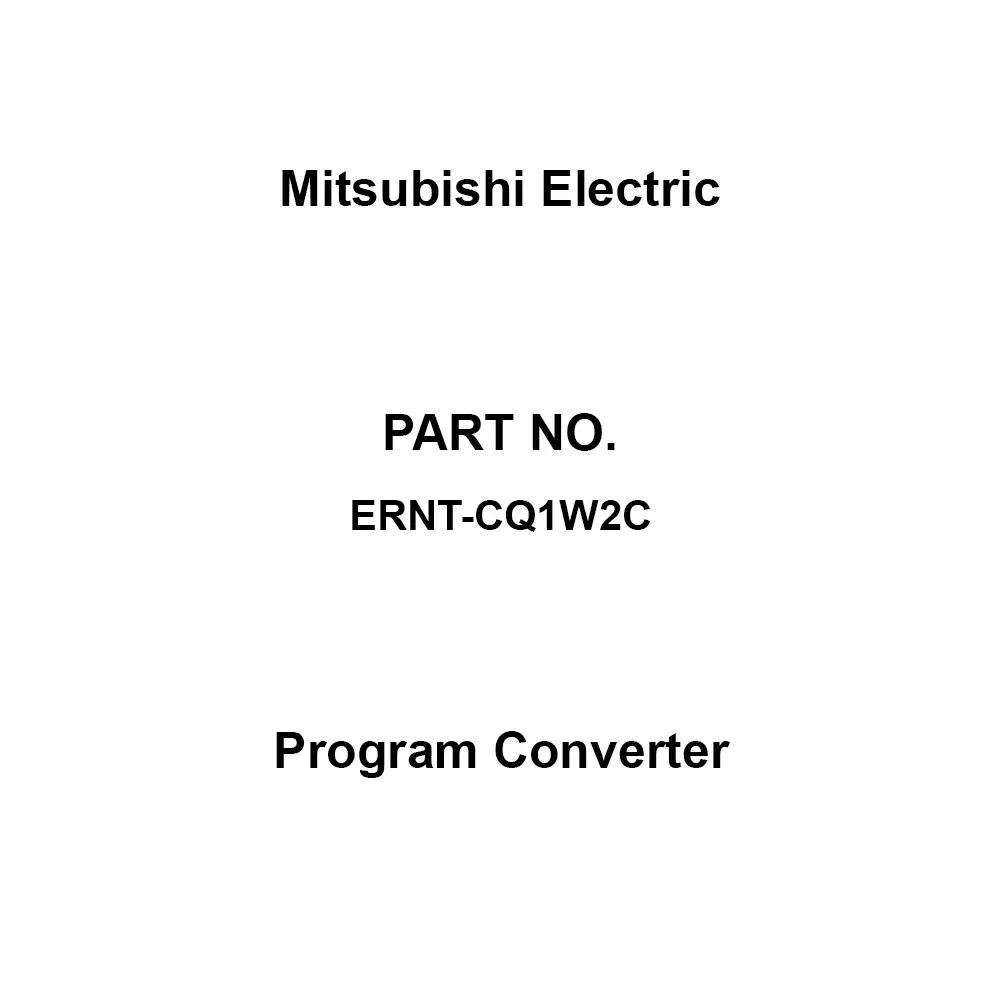 Mitsubishi Electric Program Converter Program Converter Eurobat Classification, ERNT-CQ1W2C
