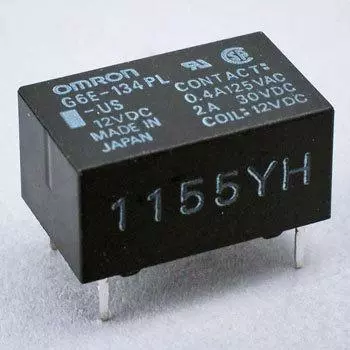 Omron Micro Relay (Small, High-Sensitivity 1-pole Signal Switching Relay) G6E 39069143,Made in Japan