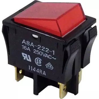 Omron Rocker Switch A8A 39028123 - Made In Japan