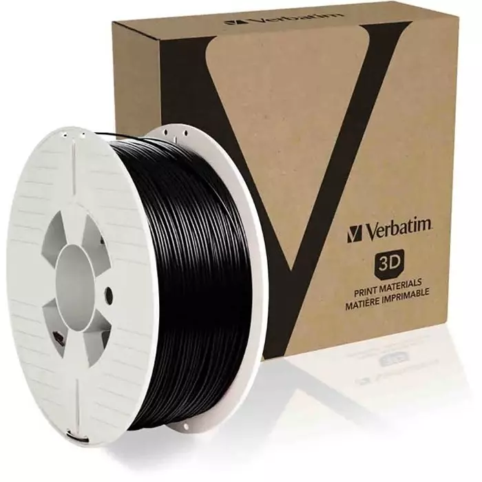 Verbatim 1.75 mm Black PET-G 3D Printer Filament 1kg, 55052