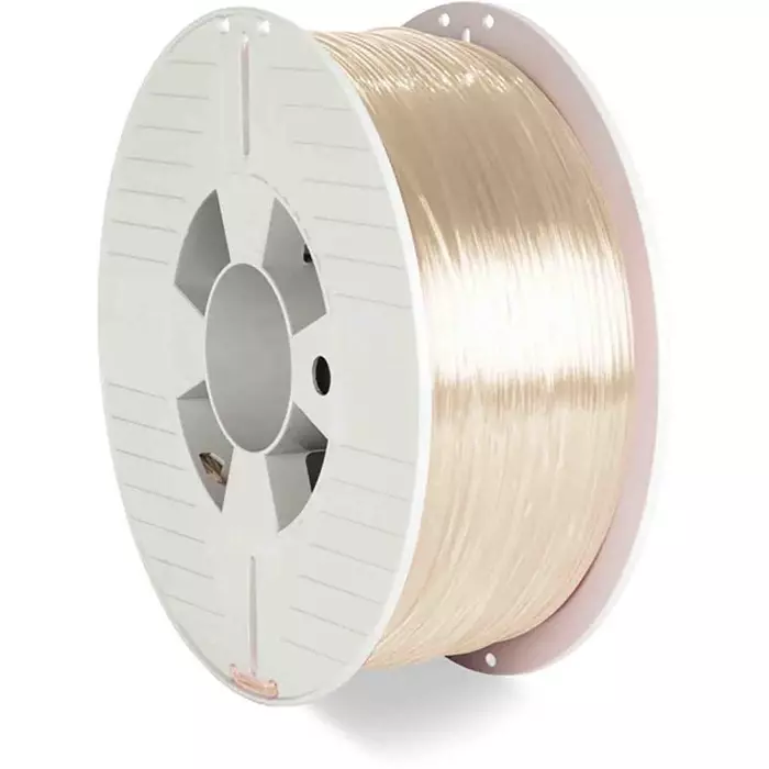 Verbatim 1.75 mm Transparent PET-G 3D Printer Filament 1kg, 55051
