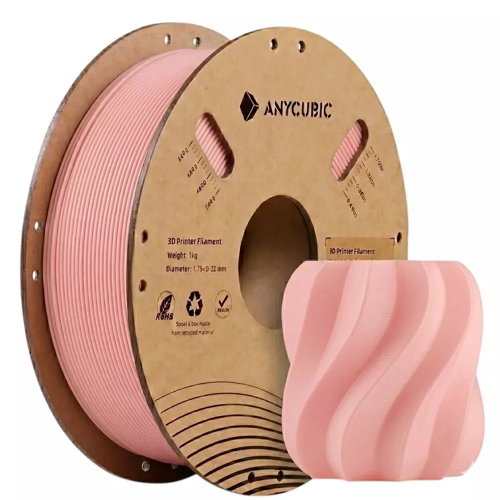 ANYCUBIC 1 Kg PLA Filament 1.75 mm Diameter Mia Pink Suitable For FDM 3D Printing