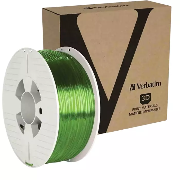 Verbatim 2.85 mm Green PET-G 3D Printer Filament 1kg, 55065