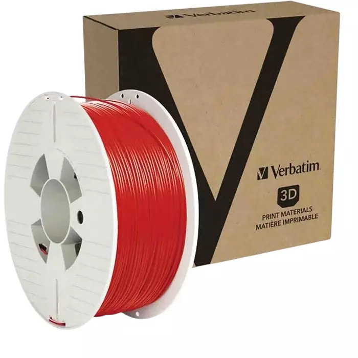 Verbatim 1.75 mm Red PET-G 3D Printer Filament 1kg, 55053