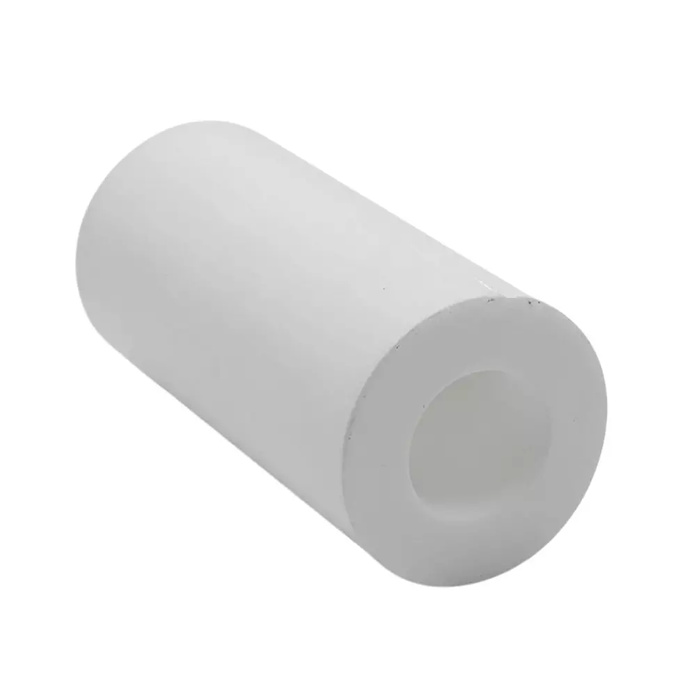 Invento PTFE Teflon Tube Pipe 50 mm OD x 25 mm ID x 50 mm Long for DIY Projects, White
