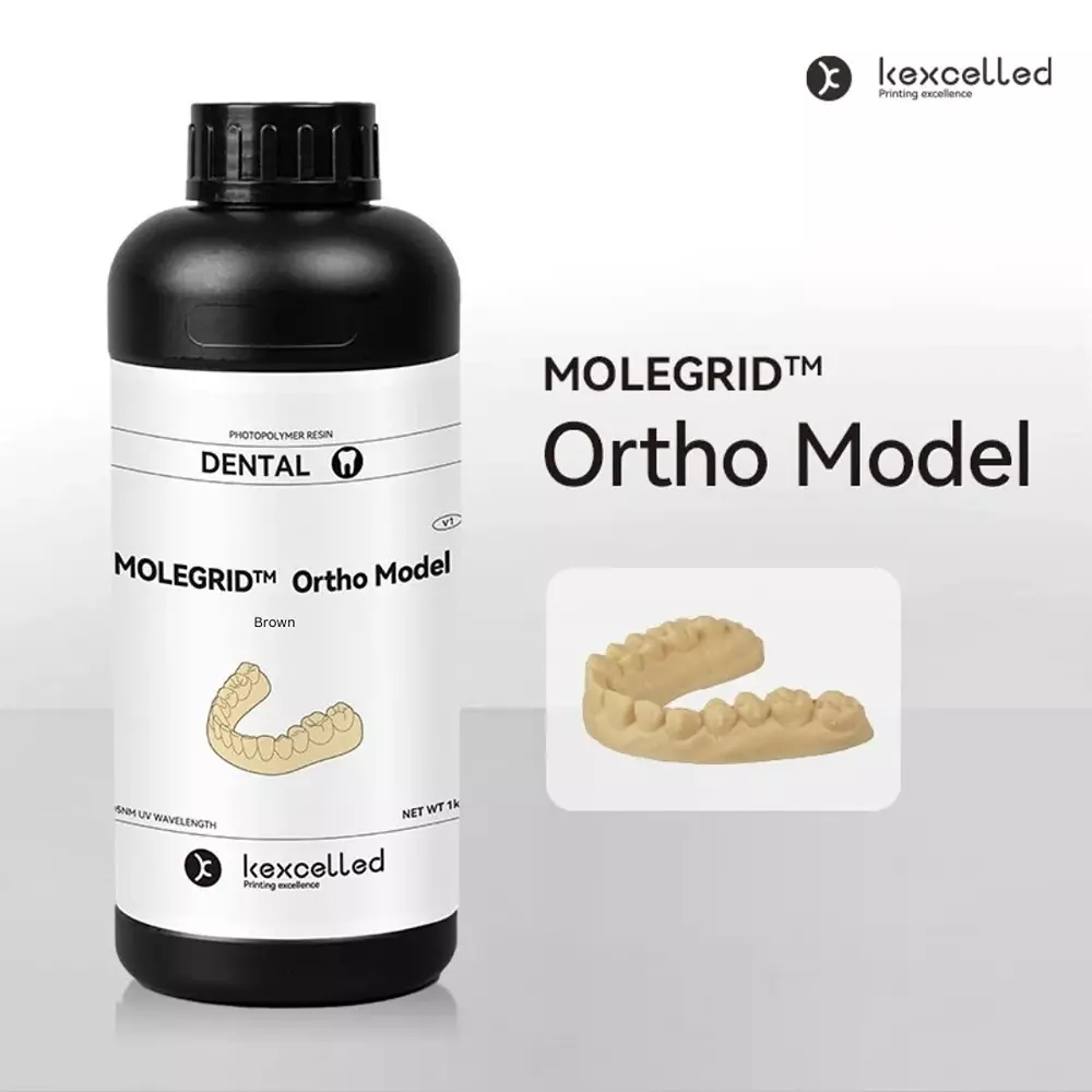 molegrid-ortho-model-resin-precision-dental-resin-brown-color-1-kg-weight