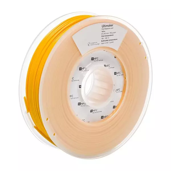 ULTIMAKER Filament, Pla - Yellow - 750G, 1619