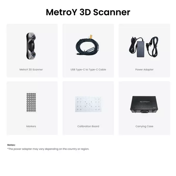 Revopoint MetroY Wireless 3D Scanner 0.02 mm Single Frame Accuracy