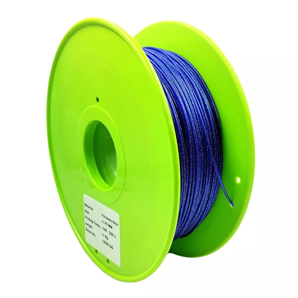 Invento 3D Printing Filament Blue Glitter 1.75 mm Cable Diameter 200 g Spool Weight + 800 g PLA Weight, ISC 3061-4