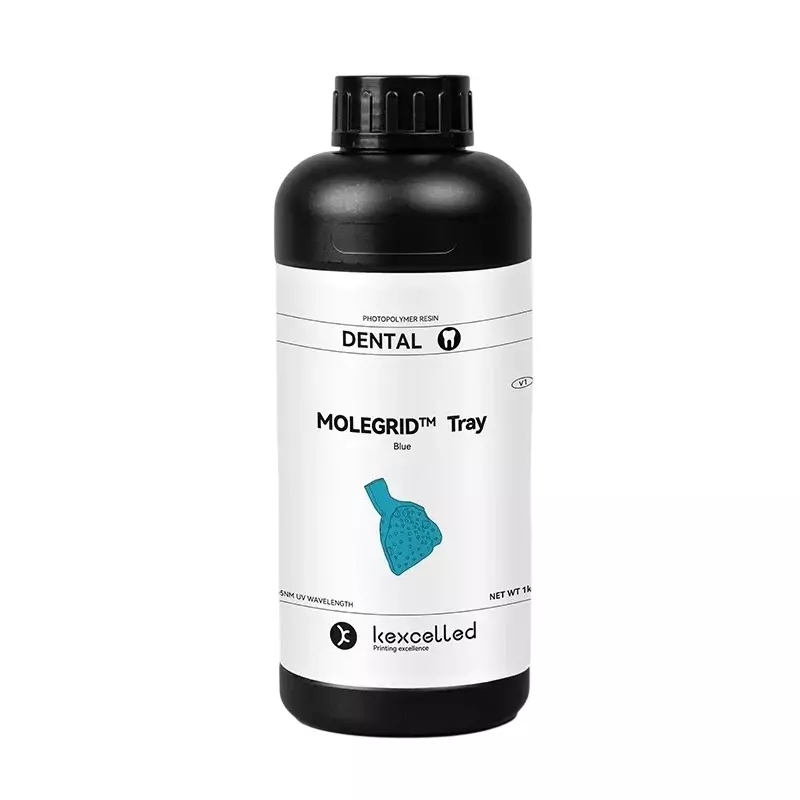 MOLEGRID Tray High-Precision Dental Resin Blue Color 1 Kg Weight