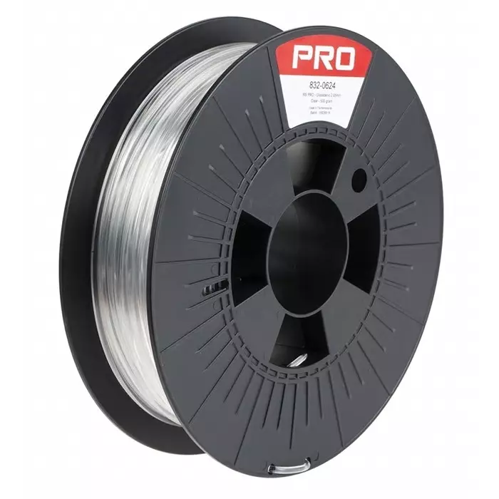 RS PRO 3D Printer Filament 2.85 mm Transparent GLASSBEND 500 g, 8320624-picture-48