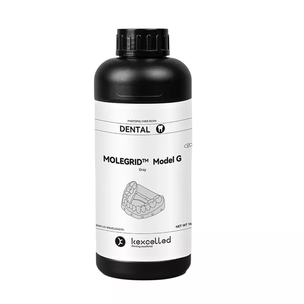 MOLEGRID Model G Photopolymer Resin Grey Color 1 Kg Weight